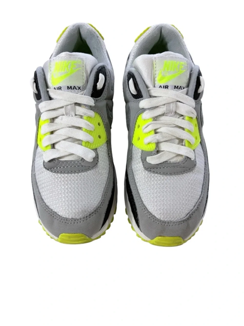 Nike Air Max 90 OG Volt, Neon Yellow Sneakers Sz 6 Women Running Shoes Blokecore - Picture 2 of 13